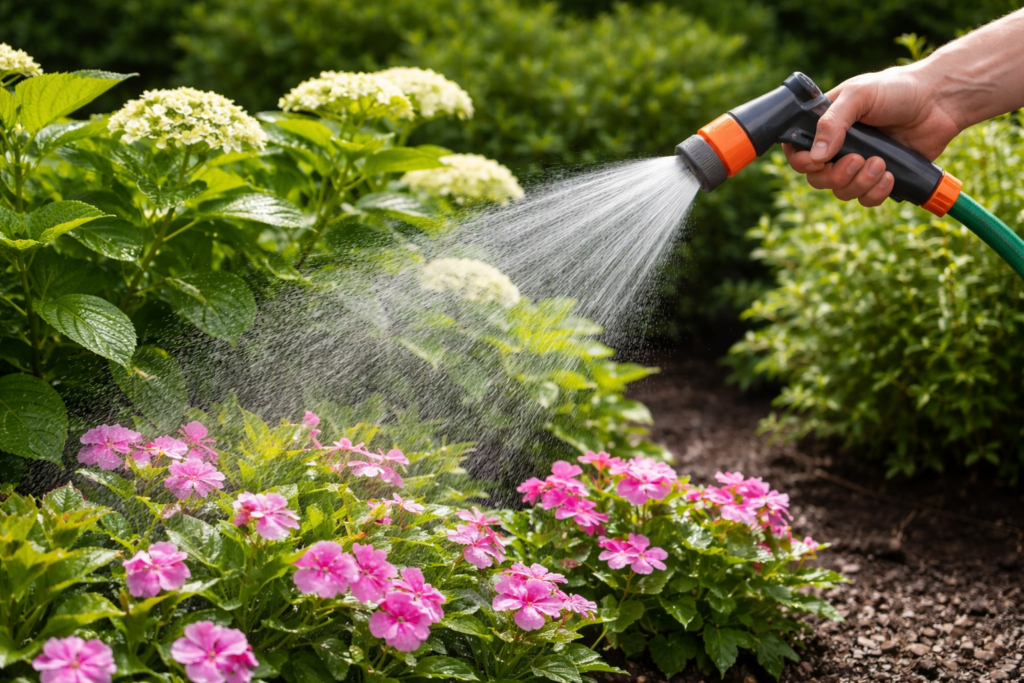 roof soft washing plant protection in Cowlitz County